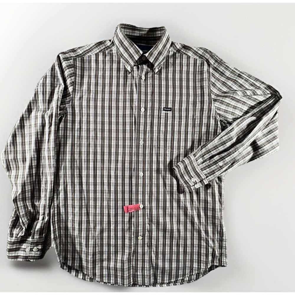 Faconnable‎ Classique Men's Size S Plaid Button Down Shirt Long Sleeve Cotton